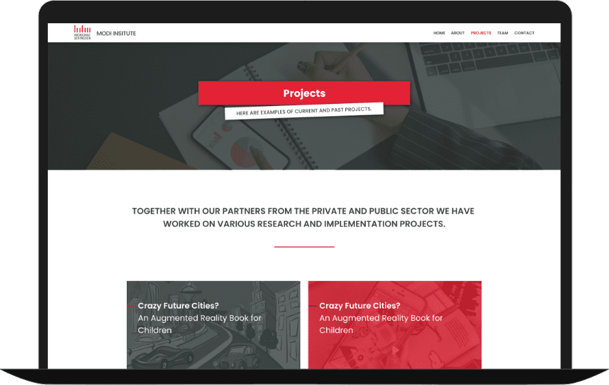 Redesign der MODI Website